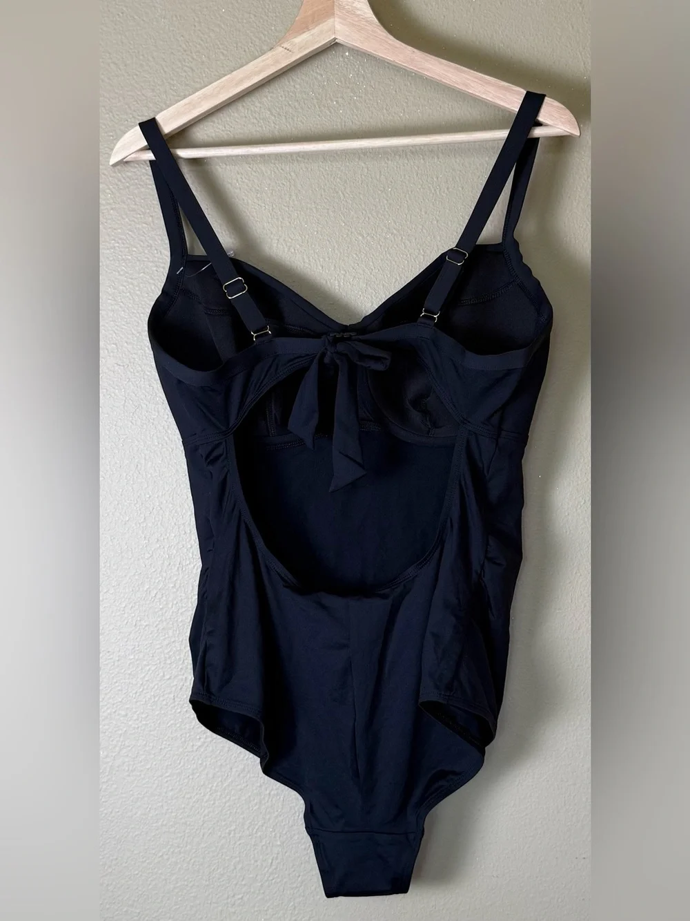Cache Coeur Black Monaco Maternity Swimsuit One-Piece Size 36 E/F
